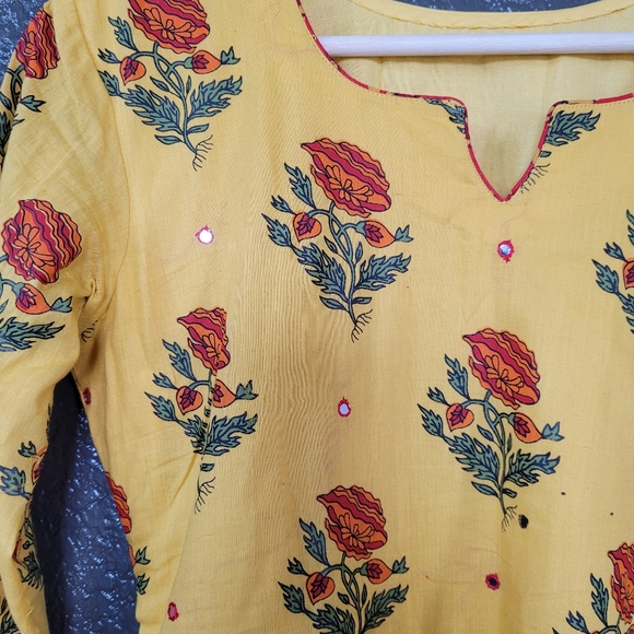 3 pc Indian Pakistani salwar kameez size S/M - Picture 3 of 6